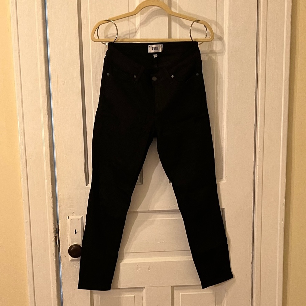 Paige Jeans-Black Verdugo Crop